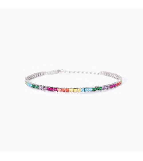 Pulsera de plata Riviere multicolor Mabina 533954