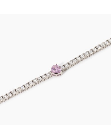 Pulsera Riviere corazón rosa Mabina 533557-M