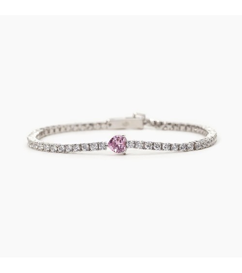Pulsera Riviere corazón rosa Mabina 533557-M