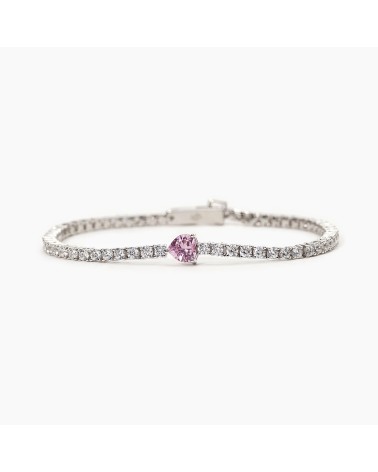 Pulsera Riviere corazón rosa Mabina 533557-M