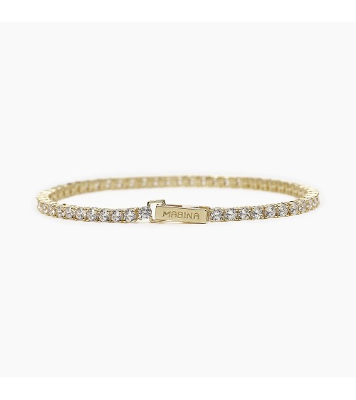 Pulsera plata dorada Riviera Mabina 533558-M