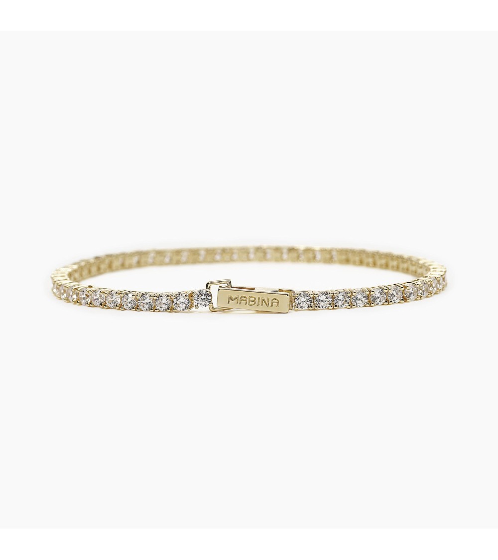 Pulsera plata dorada Riviera Mabina 533558-M