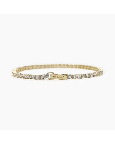 Pulsera plata dorada Riviera Mabina 533558-M