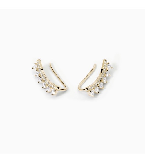 Pendientes trepadores Mabina Gioielli dorados 563610