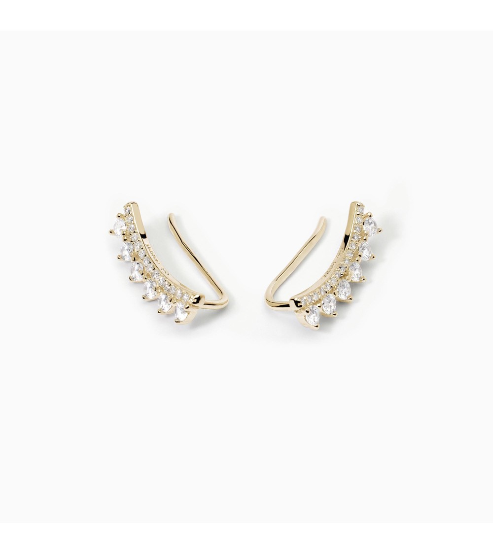 Pendientes trepadores Mabina Gioielli dorados 563610