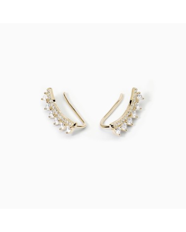 Pendientes trepadores Mabina Gioielli dorados 563610