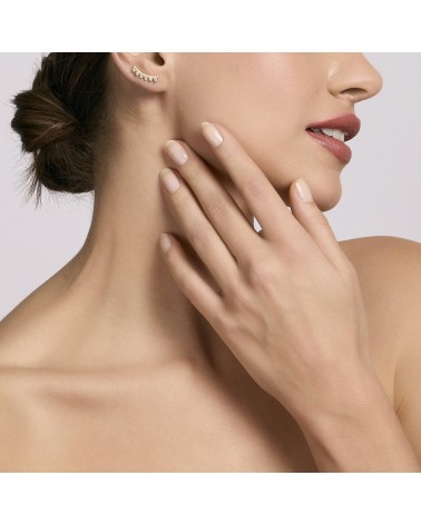 Pendientes trepadores Mabina Gioielli dorados 563610