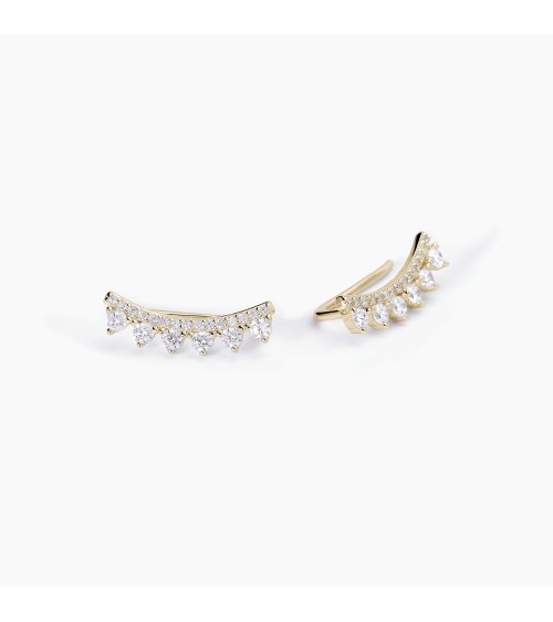Pendientes trepadores Mabina Gioielli dorados 563610