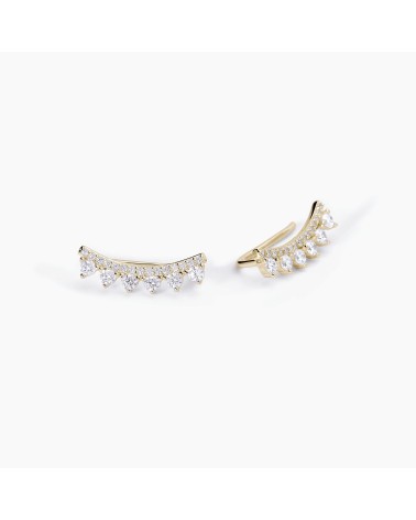 Pendientes trepadores Mabina Gioielli dorados 563610