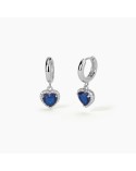 Pendientes aros plata corazón Mabina 563376