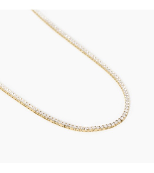 Gargantilla Mabina malla riviere plata 925 dorada 553455