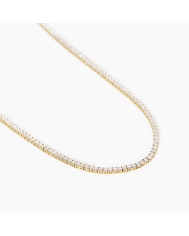 Gargantilla Mabina malla riviere plata 925 dorada 553455