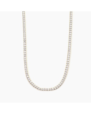 Gargantilla Mabina malla riviere plata 925 dorada 553455
