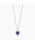 Gargantilla Corazón zafiro sintético plata 925 553450