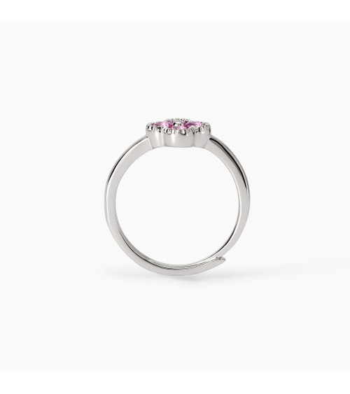 Anillo plata Jasmine flor rosa Mabina Gioielli 523457