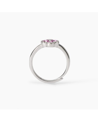 Anillo plata Jasmine flor rosa Mabina Gioielli 523457