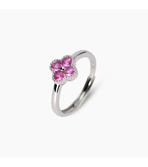 Anillo plata Jasmine flor rosa Mabina Gioielli 523457