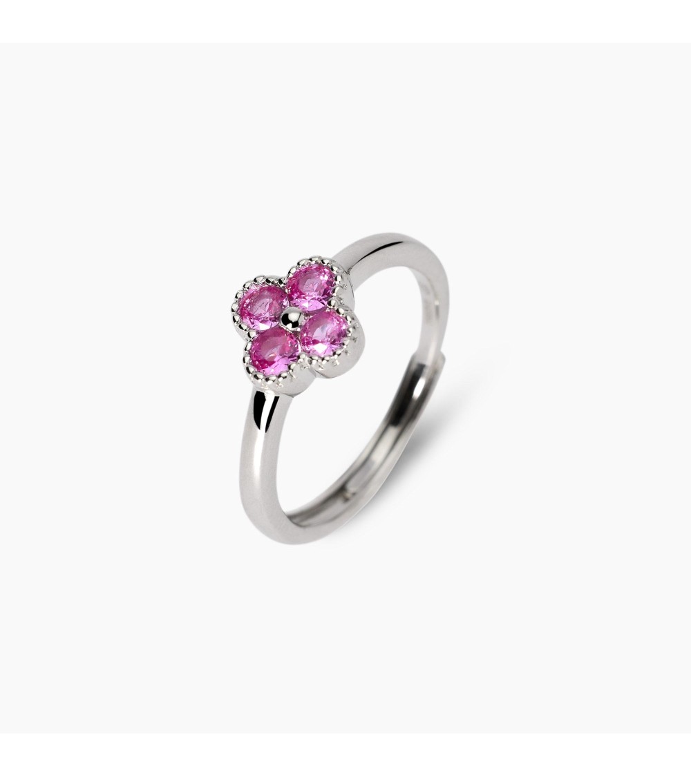 Anillo plata Jasmine flor rosa Mabina Gioielli 523457