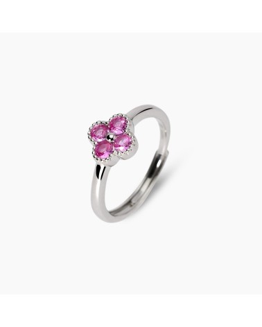 Anillo plata Jasmine flor rosa Mabina Gioielli 523457