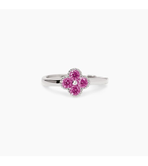 Anillo plata Jasmine flor rosa Mabina Gioielli 523457