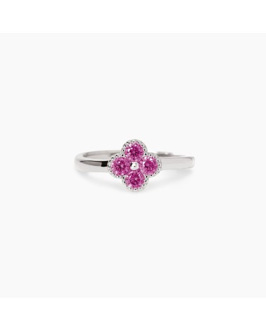 Anillo plata Jasmine flor rosa Mabina Gioielli 523457