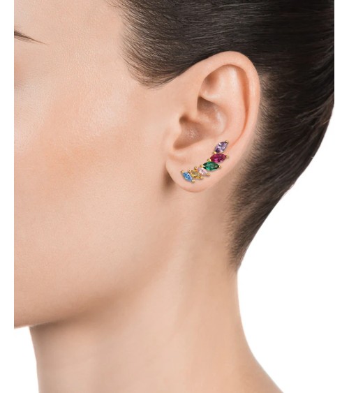 Pendientes trepadores Viceroy Trend Plata IP oro 13081E100-39