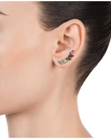 Pendientes trepadores Viceroy Trend Plata IP oro 13081E100-39
