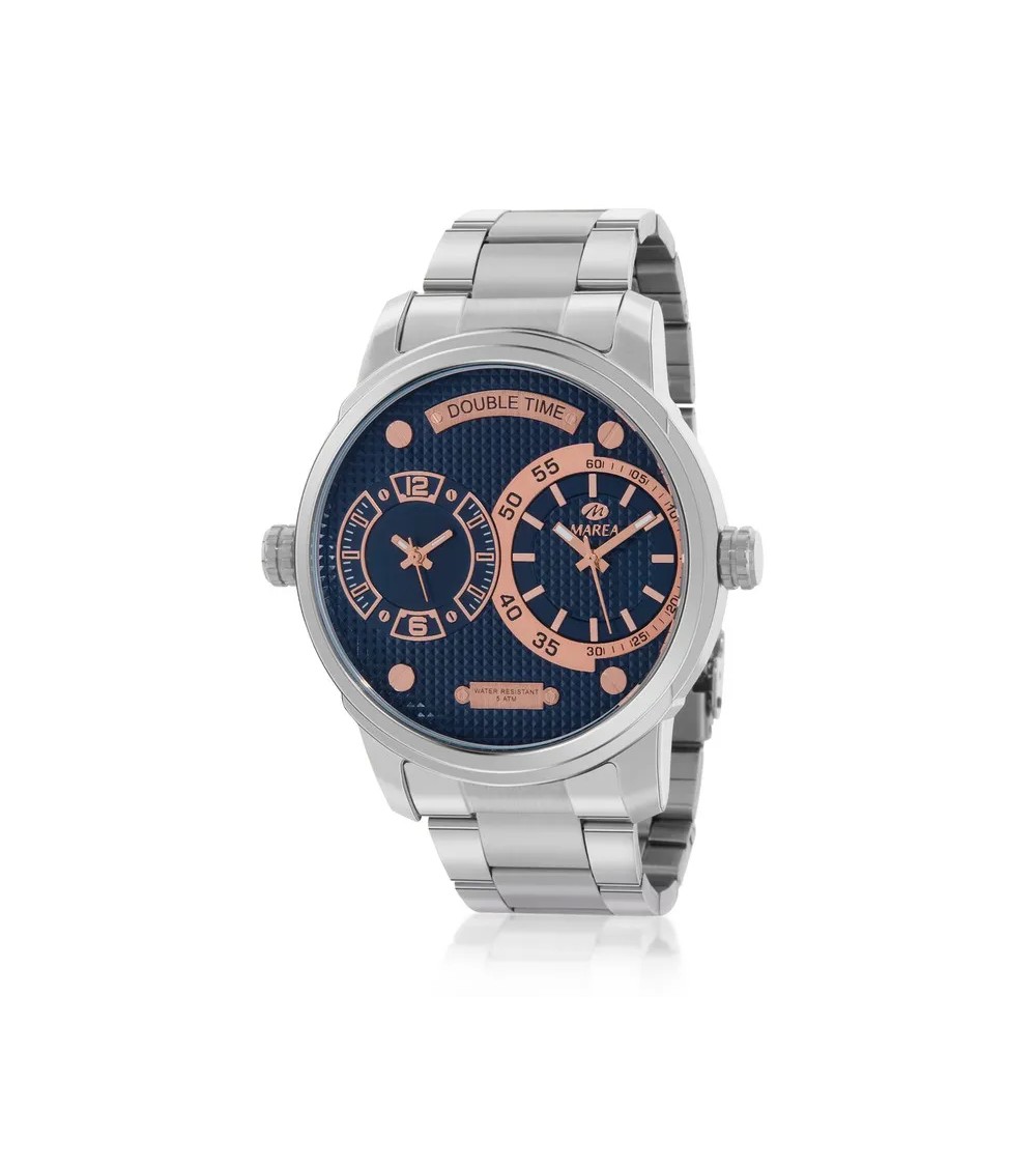 Reloj Marea XL acero azul rosado B54219/5