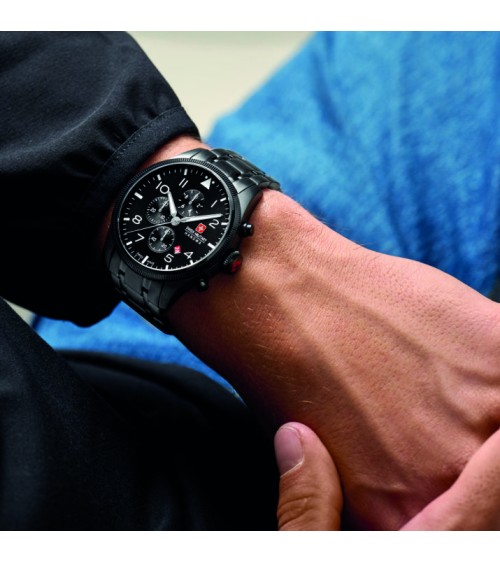 Reloj Swiss Military 'Thunderbolt Chrono' negro SMWGI0000431