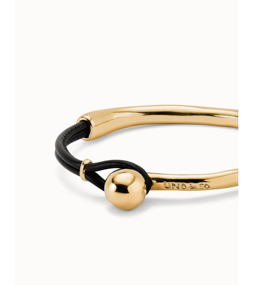 Pulsera semirígida Uno de 50 dorada PUL2551MROORO