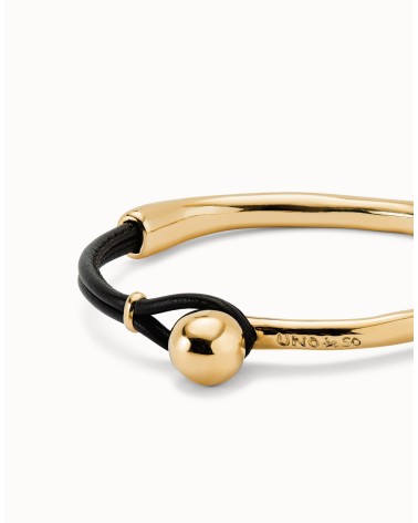 Pulsera semirígida Uno de 50 dorada PUL2551MROORO