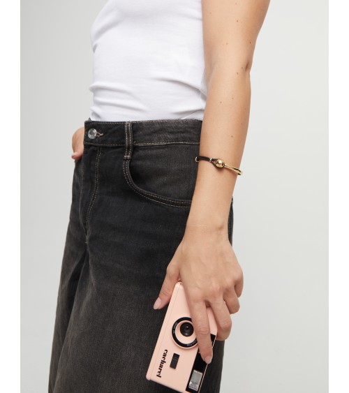 Pulsera semirígida Uno de 50 dorada PUL2551MROORO