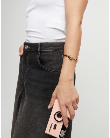 Pulsera semirígida Uno de 50 dorada PUL2551MROORO