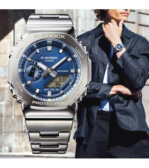 Reloj Casio G-SHOCK G-Steel Azul Oscuro GM-2110D-2B
