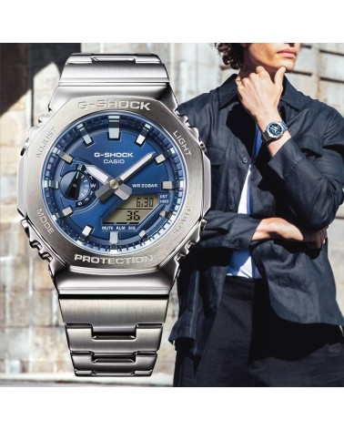 Reloj Casio G-SHOCK G-Steel Azul Oscuro GM-2110D-2B
