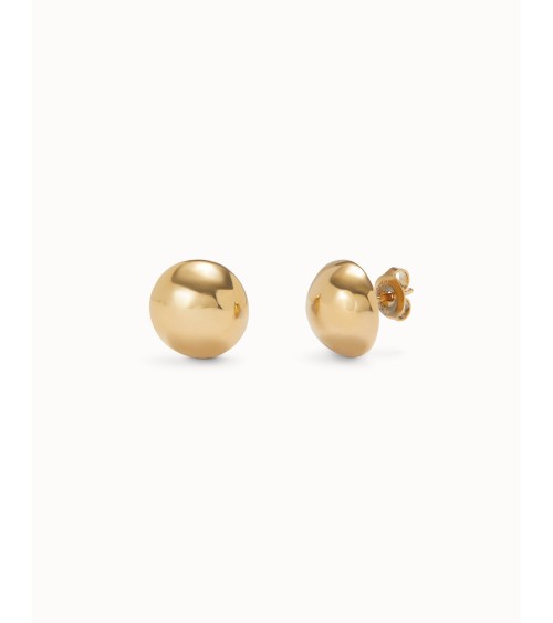 Pendientes Bola Uno de 50 PEN0996ORO Baño Oro 18K