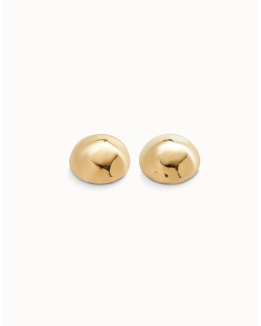 Pendientes Bola Uno de 50 PEN0996ORO Baño Oro 18K
