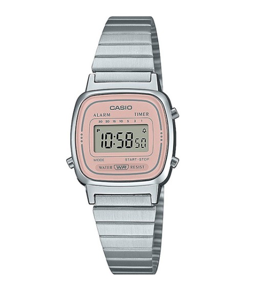Reloj Casio Vintage LA670WEA-4A2 Digital Mujer Acero Rosa