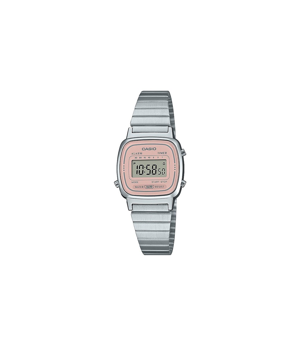 Reloj Casio Vintage LA670WEA-4A2 Digital Mujer Acero Rosa