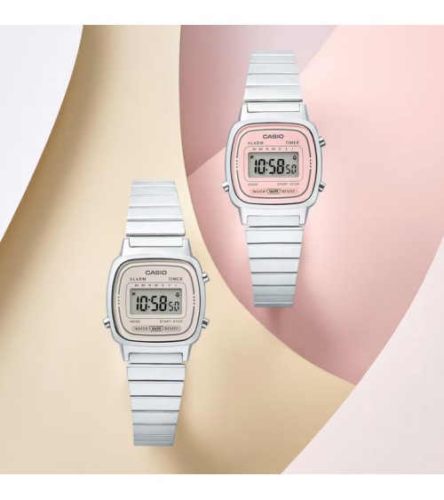 Reloj Casio Vintage LA670WEA-4A2 Digital Mujer Acero Rosa