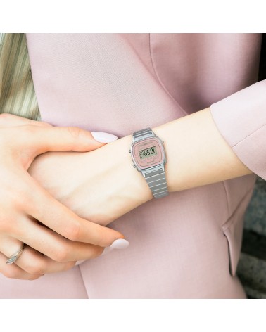 Reloj Casio Vintage LA670WEA-4A2 Digital Mujer Acero Rosa