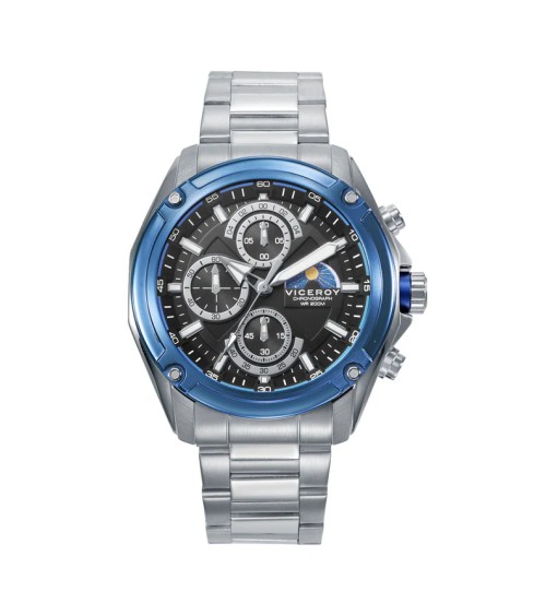 Reloj Viceroy de Hombre Cronógrafo de Acero IP Azul 401443-57