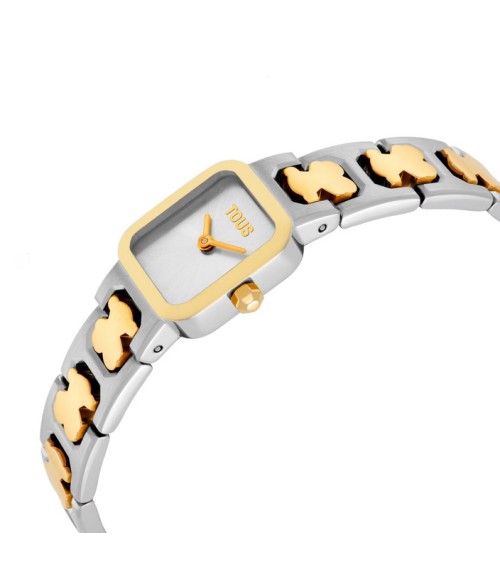Reloj TOUS Icon Time Bicolor Osito Acero y Dorado