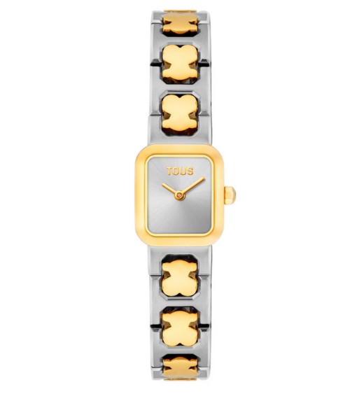 Reloj TOUS Icon Time Bicolor Osito Acero y Dorado