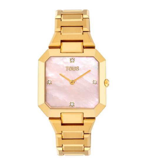 Reloj TOUS Karat Dorado con Esfera de Nácar Rosa