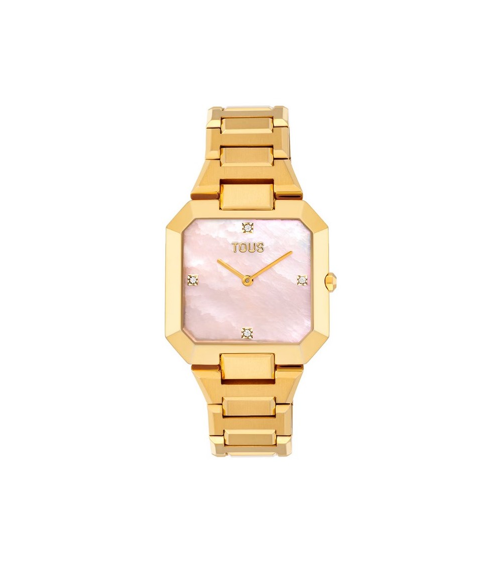 Reloj TOUS Karat Dorado con Esfera de Nácar Rosa
