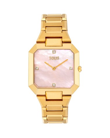 Reloj TOUS Karat Dorado con Esfera de Nácar Rosa