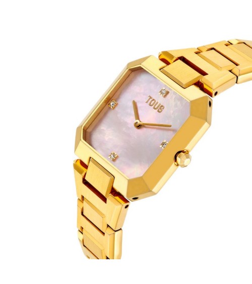 Reloj TOUS Karat Dorado con Esfera de Nácar Rosa