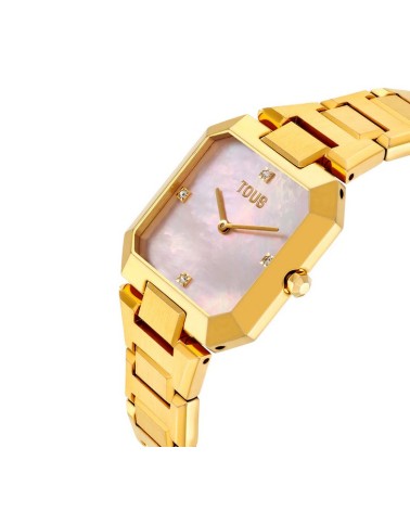 Reloj TOUS Karat Dorado con Esfera de Nácar Rosa