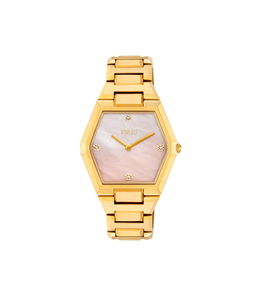 Reloj TOUS Karat 33 mm Dorado con Nácar Rosa